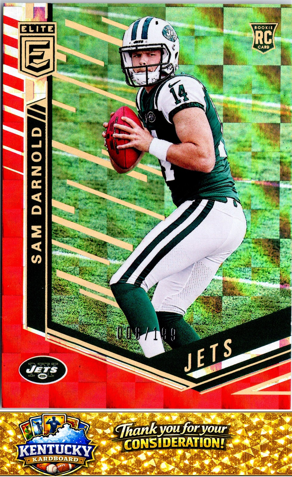 2018 Donruss Optic #151 Sam Darnold Orange #/199 Rookie