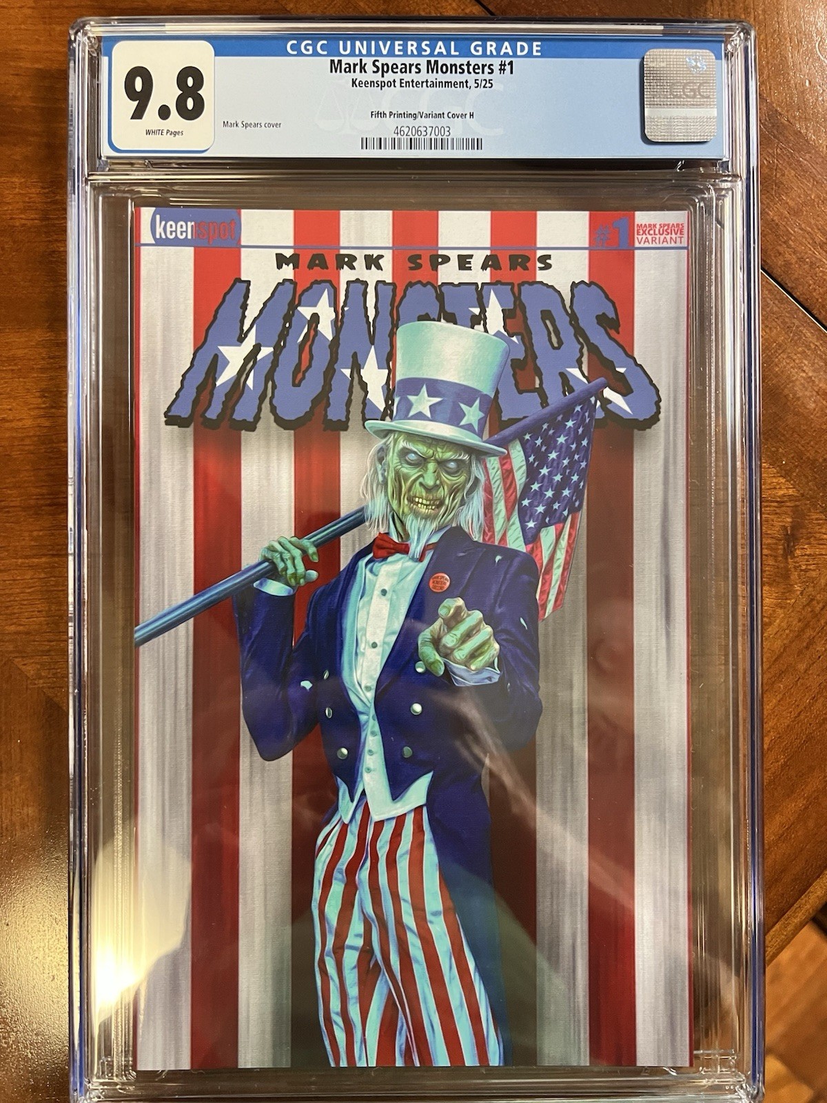 Mark Spears Monsters #1 CGC 9.8 5th print Uncle Sam Discord Variant Ltd ...