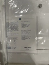 $1775 Home Treasures Italy NWT (4)pc Queen Sheet Set Giza-45 Percale White Shams