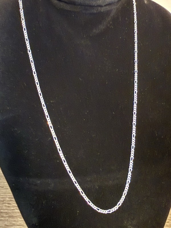 18" 2MM Italian 925 Sterling Silver Figaro Link Chain Necklace