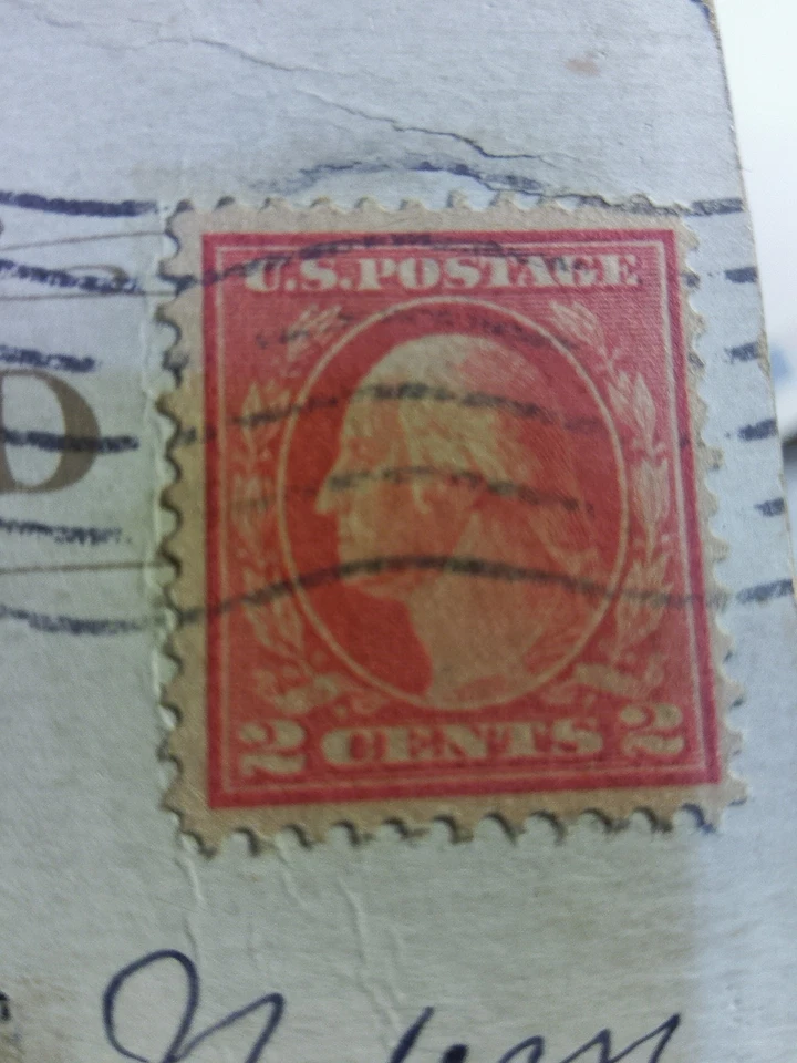 US Scott#519 1917 2 cent George Washington, carmine, perf 11 - Image 4 of 4