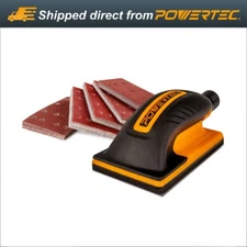 POWERTEC 80x130 mm Hand Sanding Block Set w/ AO Sander Pad Assortment (71514)