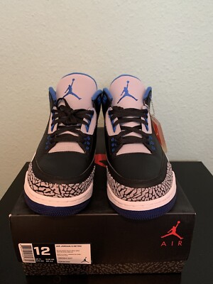 Nike Air Jordan 3 Retro Sport Blue 136064 007 US12 UK11 EU46 (2016)
