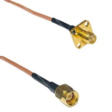 RG316 RP-SMA Female Flange to SMA MALE RF Cable Rapid-SHIP LOT