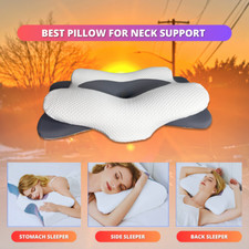 Cooling Memory Foam Pillow Relieves Neck Pain, TSG Ergonomic design