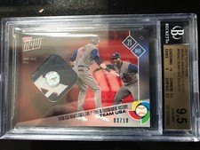 2017 Topps Now World Baseball Classic GOLD Team USA Base/10 BGS 9.5 MLB HOLO