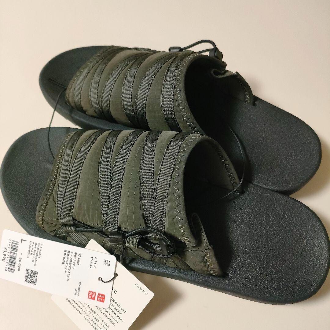新品未使用 ユニクロC スライドサンダル 57オリーブ XXL UNIQLO C スライドサンダル L 57 Olive - メルカリ
