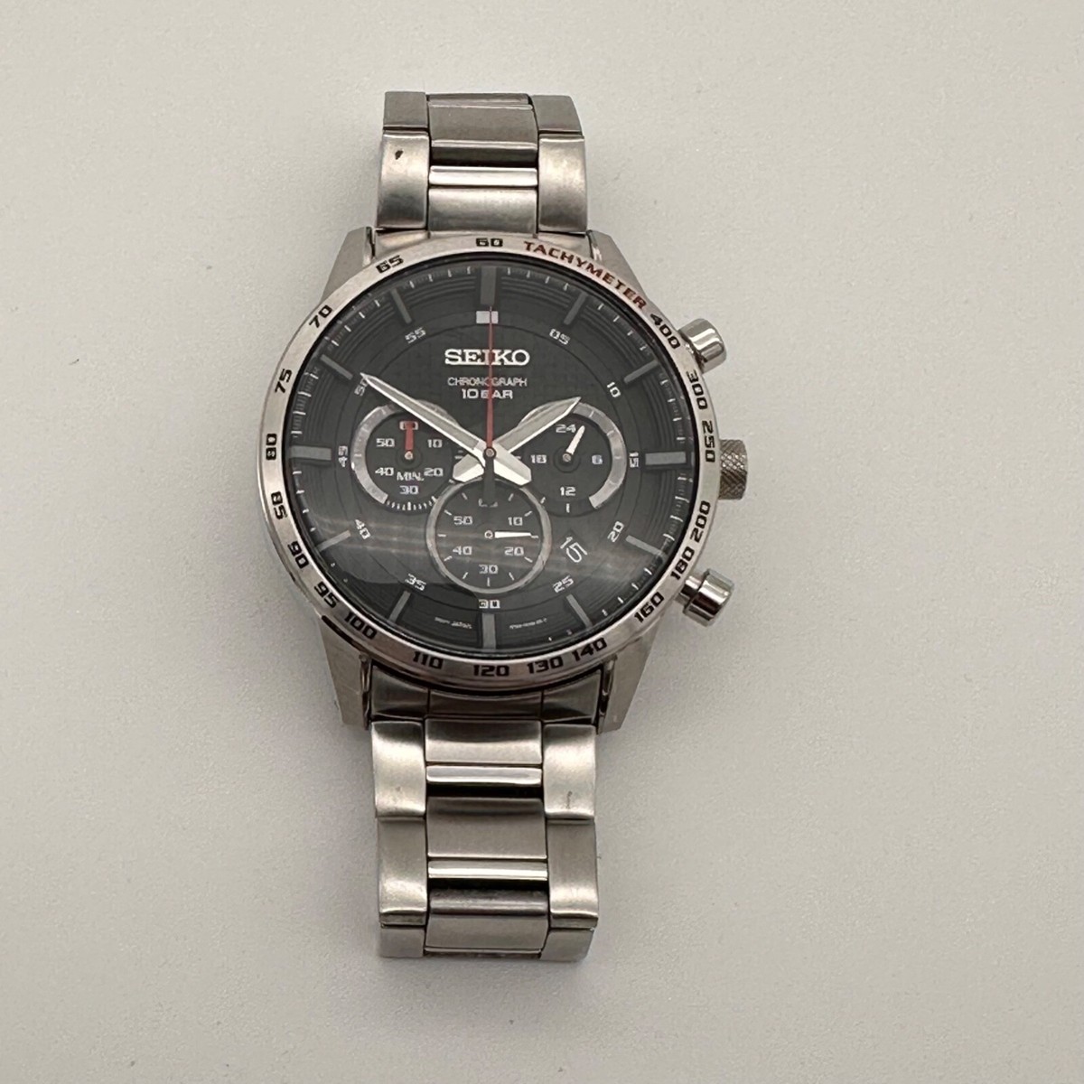 Black Dial Men's Watch Seiko Ssb355 Seiko Ssb 355 Men's Black