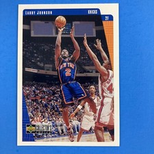 Larry Johnson 1997-98 Upper Deck Collector's Choice Card #92 New York Knicks