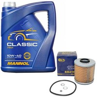MotoröL Set 10W-40 5 Liter + ÖLfilter Sh 410 FüR Bmw 3Er 318Is E36 103 Kw 140 Ps