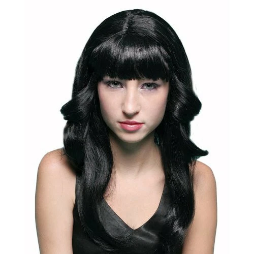 Long black wig ebay cheap