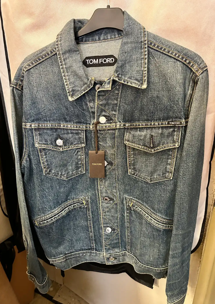 Tom Ford washed denim jacket blue selvedge size medium | eBay Tom Ford washed denim jacket blue selvedge size medium | eBay
