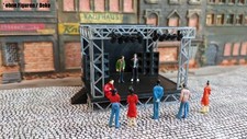 Open Air Bühne Rockkonzert Festival Stadtfest | Spur N | 1:160 Modell Bausatz