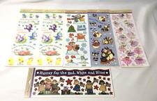 SCRAPBOOKING STICKERS / 5 DIFFERENT STYLES 6 SHEETS / MISS ELIZABETH'S / NEW
