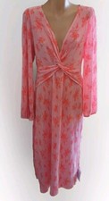 BNWT ASOS DESIGN PINK PLISSE FLORAL DRESS SIZE US 8 AU 10