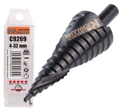 Richmann HSS-TiALN Stufenbohrer 4–32 Mm – Kegelbohrer Für Metallarbeiten