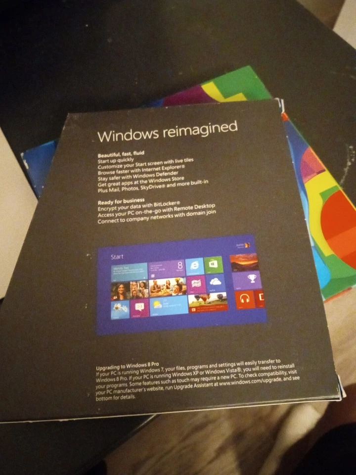 Microsoft Windows 8 Professional Full/Upgrade 32Bit & 64Bit DVD MS WIN PRO - Image 3 of 3