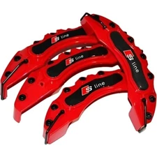 4 PCS Brake Caliper Cover for Audi B3 A3 A4 A6 A7 A5 Q5 Q3 RS Q5 Q7 Q2 S-Line,RS