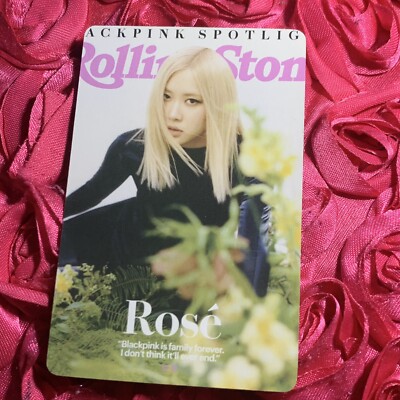 ROSE BLACKPINK Fantasy Edition Kpop Girl Photo Card Rolling Stone