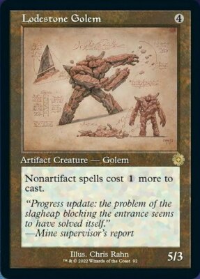 1x Lodestone Golem -- Retro Schematic NM-Mint, English The Brothers' War: Retro 