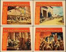The Ten Commandments 1956 Lobby Card Set of 8 11