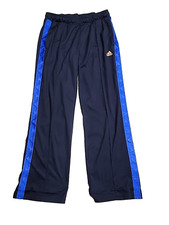 Adidas Sweat Pants The Stripe Logo Elastic Waist Navy Joggers Men's Medium