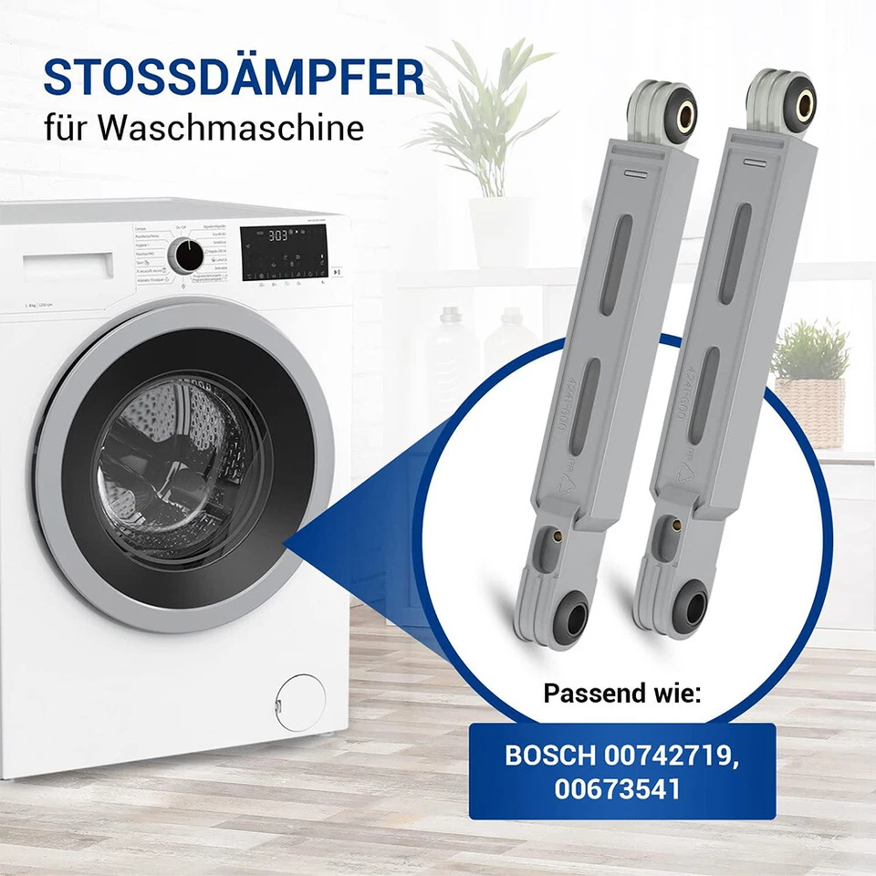 2x Stoßdämpfer für Bosch 673541 742719 MAXX 4 5 6 7, WFL, WFO - Bild 3 von 4