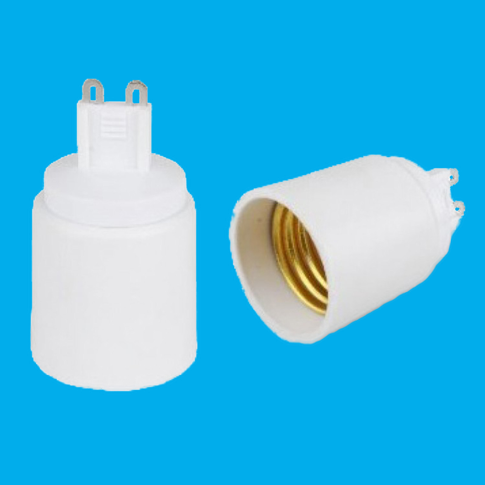 4x G9 a Edison Tornillo ES E27 Bombilla Adaptador Lámpara Enchufe Convertidor Soporte