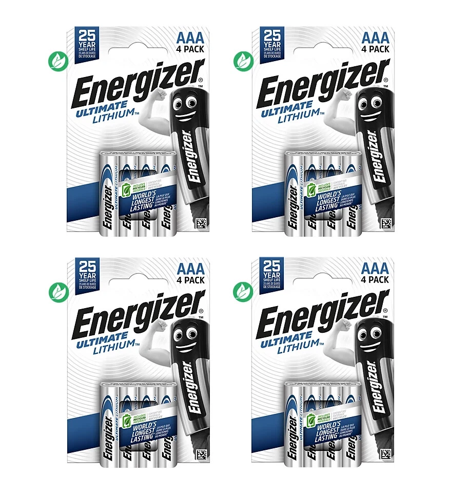 16 piles AAA ENERGIZER Ultimate Lithium FR03 1,5V - Photo 1/1