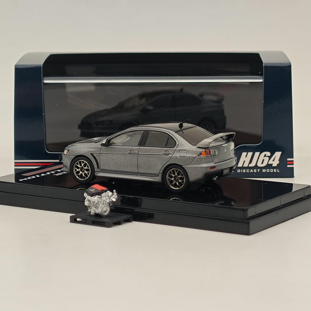 Hobby Japan 1/64 Lancer Evolution X Final Edition Gray HJ642053CGM