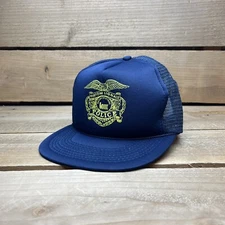 Vintage Kustom Signals Police Radar Blue Snapback Trucker Hat Cap