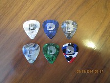 6 Pack D'Addario Assorted Celluloid Guitar Picks, .50mm,  .70mm 942