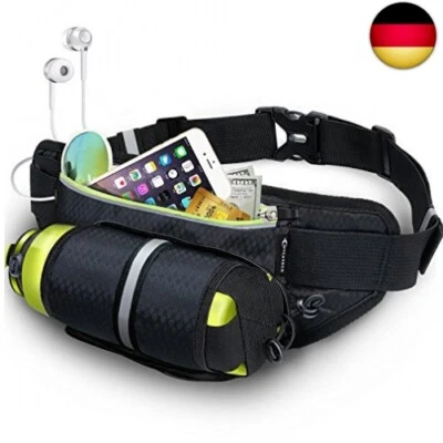 MYCARBON Bauchtasche Gürteltasche für Trinkflasche Wasserdicht Verschließbares Fl