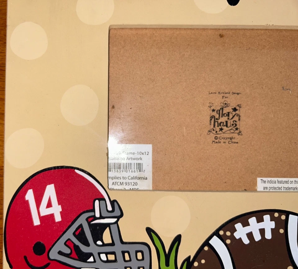 Marco de fotos de fútbol americano de Alabama Foto 3 de 4