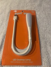 LED USB Desktop Lamp 16"Tall Compact Portable Design Touch Control- Surf Onn