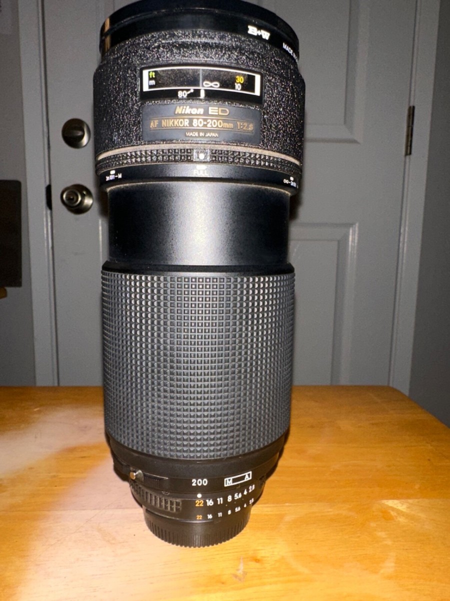 Nikon ED AF Nikkor 80-200mm 1:2.8 Lens W/ Case Made In Japan Nikon ED AF Nikkor 80-200mm 1:2.8 Lens W/ Case Made In Japan