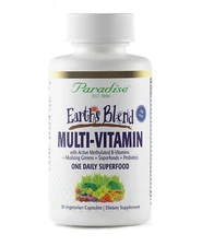 Earth'S Blend Once Daily Multivitamin for Men, No Iron, 48 Organic Superfoods, P