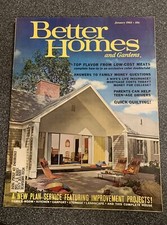Better Homes & Gardens Jan 1963 MCM EUC Low Cost Meats - Ads , COMPLETE!!