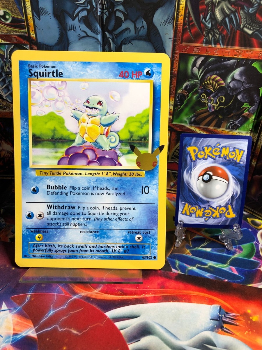 Squirtle Celebrations 25th Anniversary Jumbo Oversize Card Pokemon