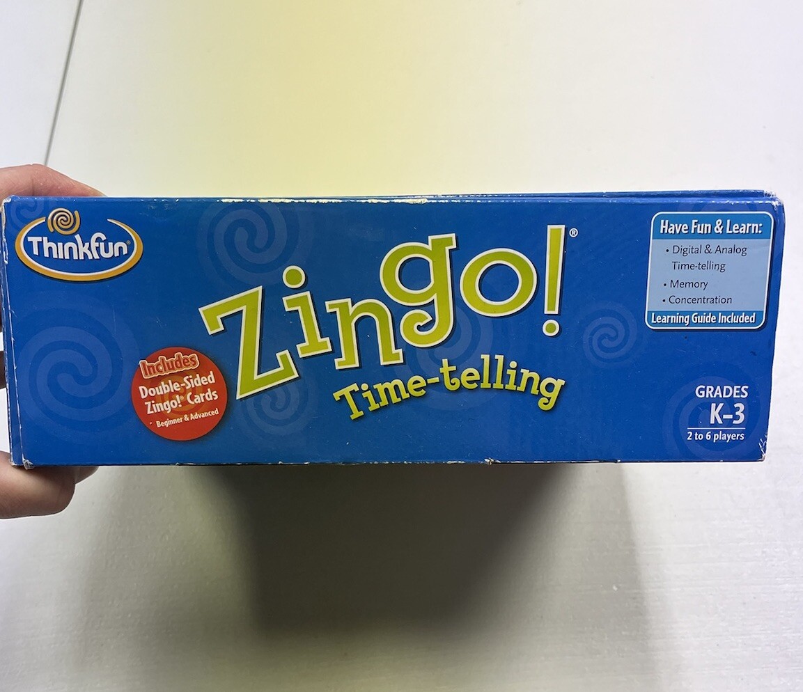 ThinkFun ZINGO TimeTelling Board Learning Game Educational Grades K3