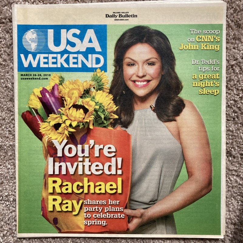 USA weekend magazine, March 26–28, 2010, cover: Rachael Ray