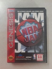 NBA JAM Sega Genesis Case Artwork Only - No Game - Minor Case Damage