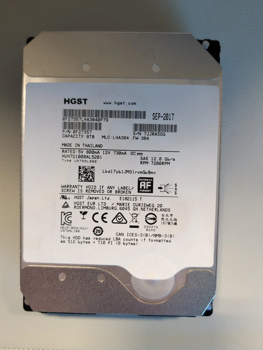 HGST 8TB Computer Internal Hard Disk Drives for sale | eBay