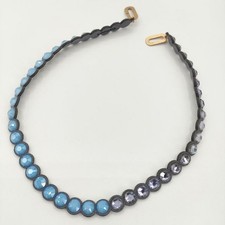 talkative Banquet Swarovski Crystal Necklace Blue gray 6-0212G∞