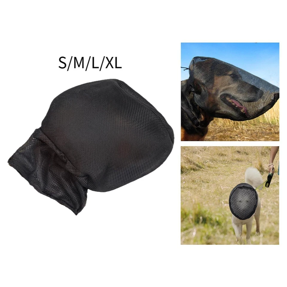 Dog Foxtail Mask Protector Field Net Guard Comfort Mesh for Hiking Outdoor