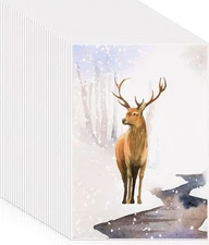 120 Sheets Watercolor Paper Bulk, 140 lb/300 GSM Cold 7 x 10 Inch, White 