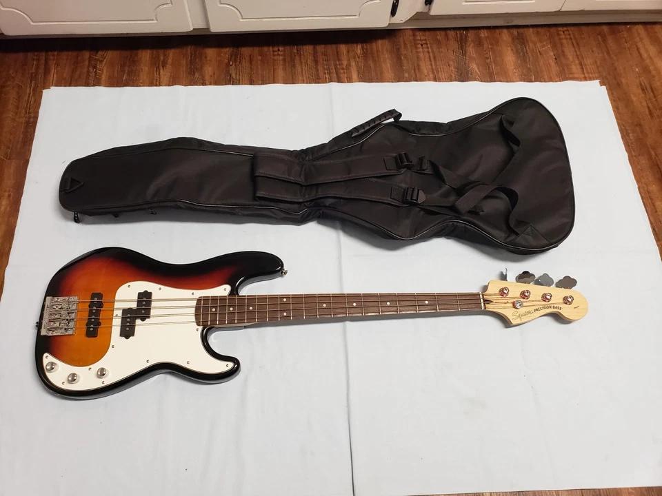 Fender Squier Standard Precision PJ Bass Tobacco Burst - Upgraded - Image 2 of 4
