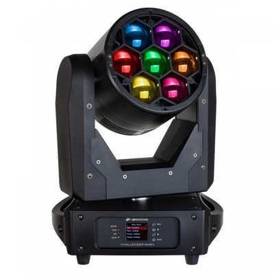 JB Systems Challenger WASH 7x 40W LED Moving Head 5-60° Zoom VIDEO