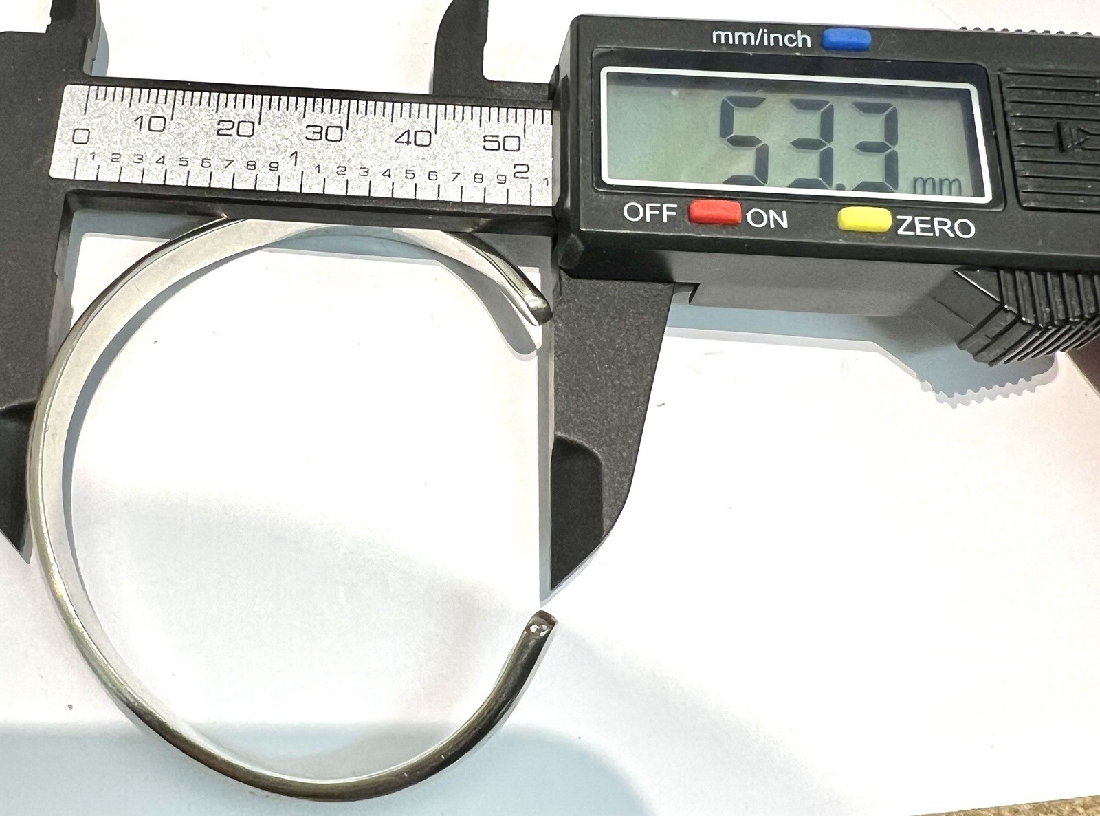 Solid 925 Sterling Silver Torque Curved Bangle, 1… - image 7