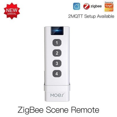ZigBee Wireless Scene Switch 4 Gang Remote For Tuya Zigbee Hub Required